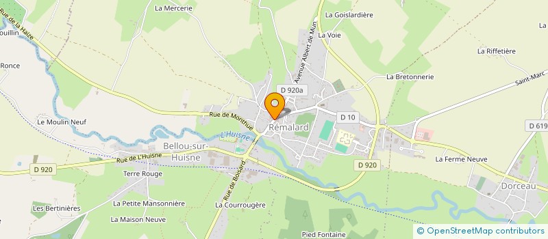 localisation de l'entreprise L'ESSENTIEL - EPICERIE DU BON SENS à REMALARD-EN-PERCHE