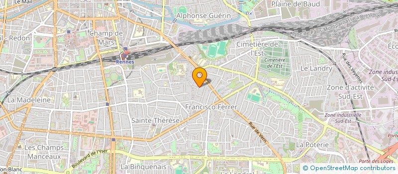 localisation de l'entreprise L ESSOR à RENNES