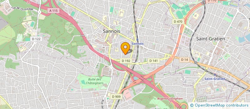 localisation de l'entreprise L'ESSOR  SANNOIS