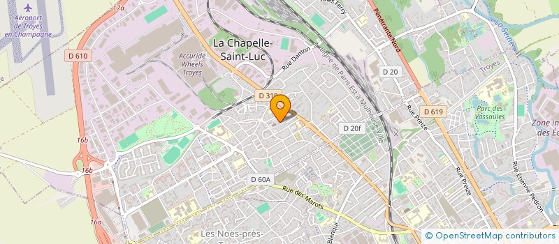 localisation de l'entreprise L ESSOR à LA CHAPELLE-SAINT-LUC