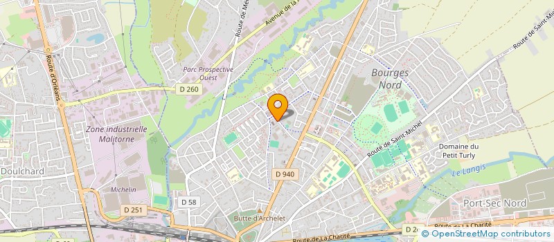 localisation de l'entreprise L ESSOR DE SAINT JEAN  BOURGES