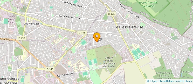 localisation de l'entreprise L'ESSOR DU PLESSIS TREVISE  LE PLESSIS-TREVISE