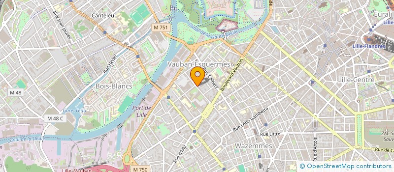 localisation de l'entreprise L'ESTA à LILLE