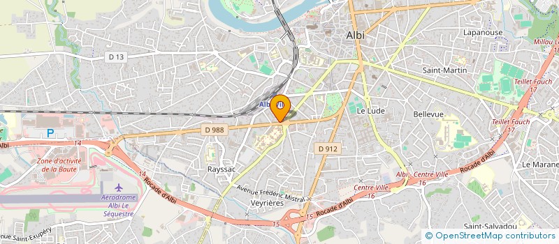 localisation de l'entreprise L'ESTABAR à ALBI