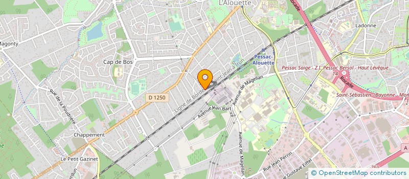 localisation de l'entreprise L'ESTACA - CERCLE OCCITAN DE PESSAC E DEU BORDALES à PESSAC
