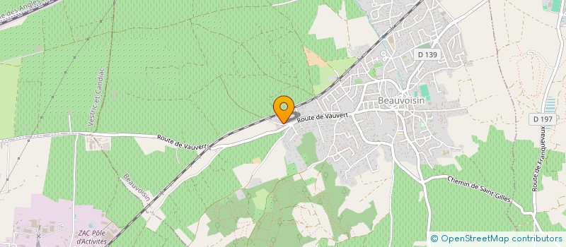 localisation de l'entreprise L'ESTAGNOL  BEAUVOISIN