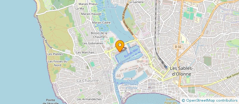 localisation de l'entreprise L'ESTAMINET à LES SABLES D'OLONNE