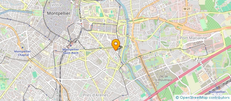 localisation de l'entreprise L ESTAMINET à MONTPELLIER
