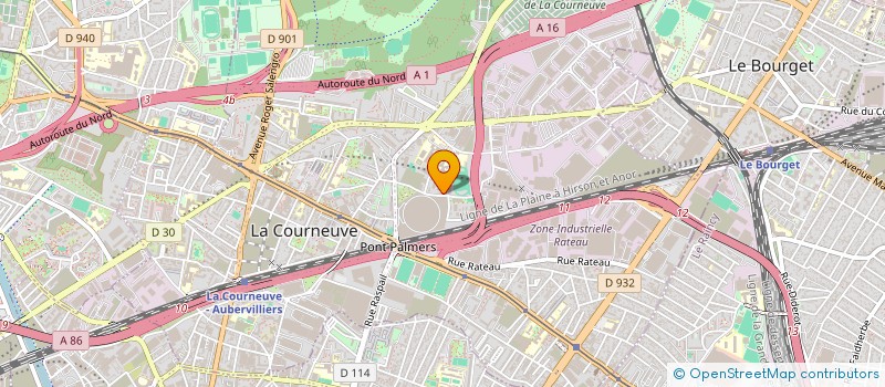 localisation de l'entreprise L'ESTAMINET à LA COURNEUVE