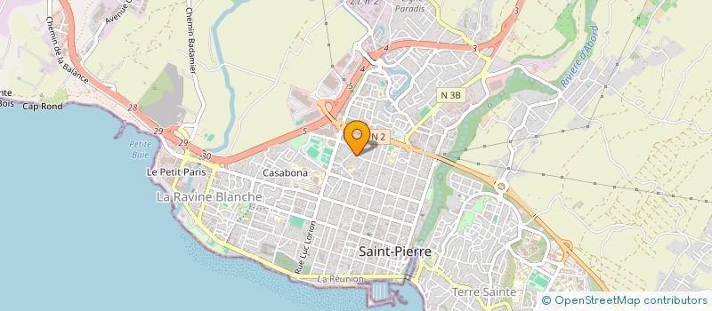 localisation de l'entreprise L'ESTAMINET à SAINT-PIERRE