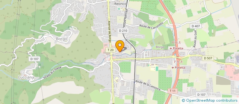 localisation de l'entreprise L'ESTAMINET à BORGO