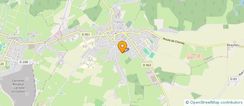 localisation de l'entreprise L'ESTAMINET GODIN  TRELON