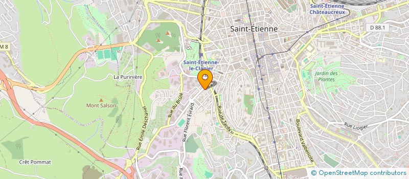 localisation de l'entreprise L'ESTAMPILLE à SAINT-ETIENNE