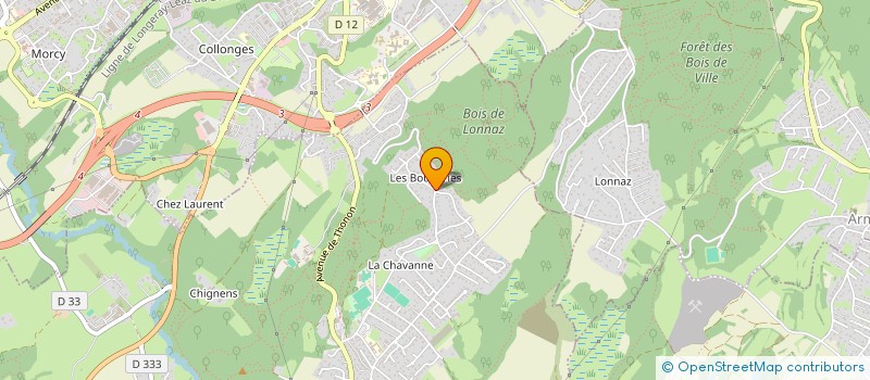 localisation de l'entreprise L'ESTANCO  ALLINGES