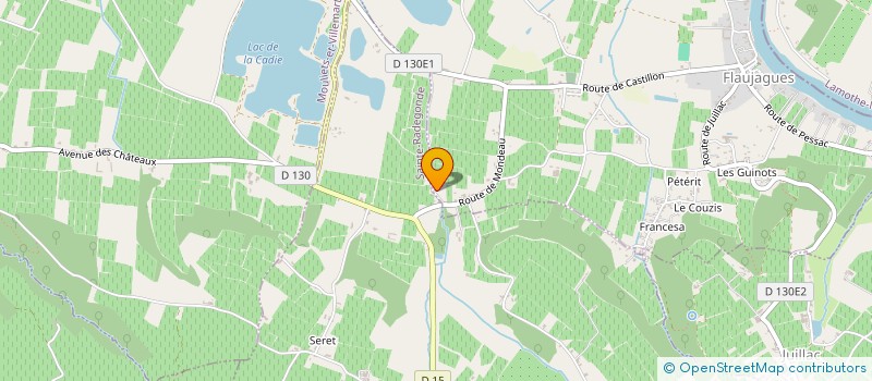 localisation de l'entreprise L'ESTANG DIFFUSION  SAINT-GENES-DE-CASTILLON