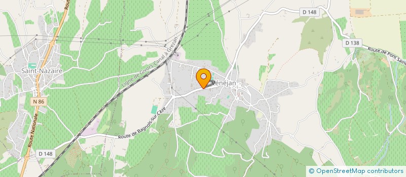 localisation de l'entreprise L'ESTANQUET  VENEJAN