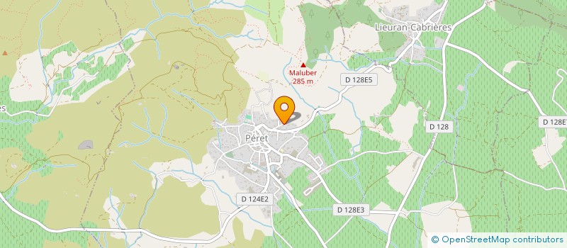 localisation de l'entreprise L'ESTANQUET DE PERET  PERET