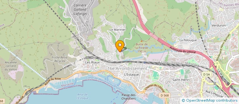 localisation de l'entreprise L'ESTAQUE à MARSEILLE