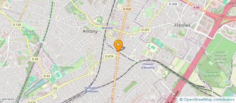 localisation de l'entreprise L ESTEREL  ANTONY