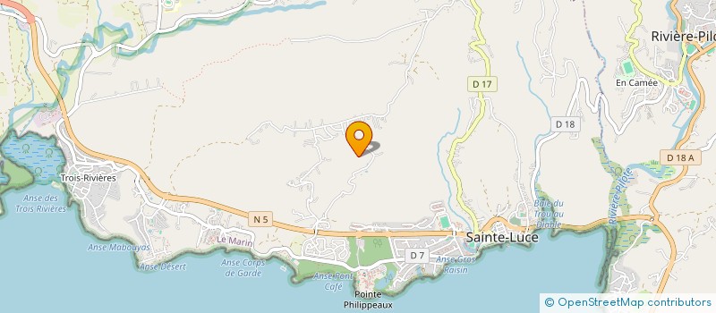 localisation de l'entreprise L'ESTEREL  SAINTE LUCE