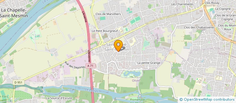 localisation de l'entreprise L'ESTHETIQUE BY M à SAINT-PRYVE-SAINT-MESMIN