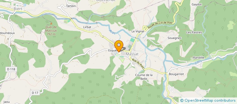 localisation de l'entreprise L'ESTIVOL à MASSAT