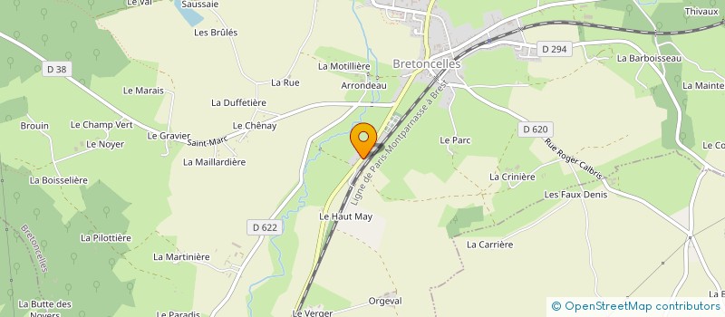 localisation de l'entreprise L'ESTOC à BRETONCELLES