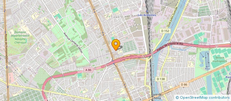 localisation de l'entreprise L'ESTORIL à VITRY-SUR-SEINE
