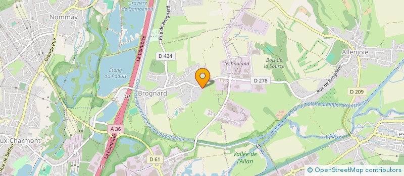 localisation de l'entreprise L'ESTOUFFADE  BROGNARD