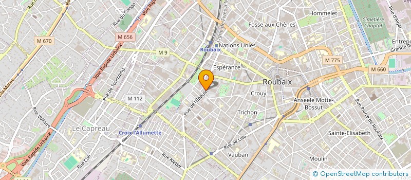 localisation de l'entreprise L'ESTRADE à ROUBAIX
