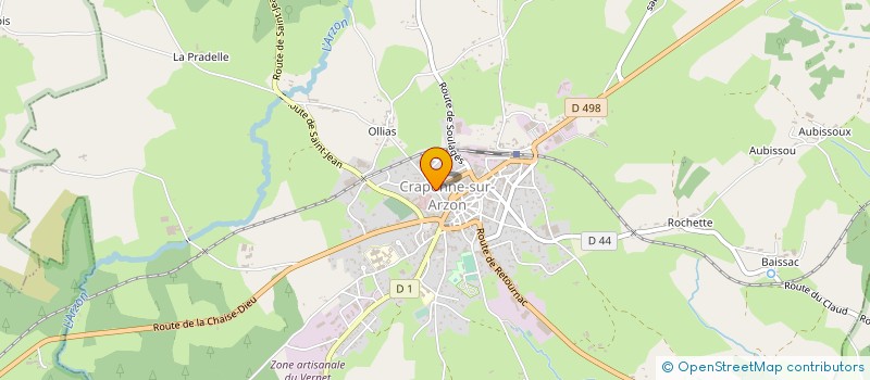 localisation de l'entreprise L'ESTRADE DE DISTRIBUTION à CRAPONNE-SUR-ARZON