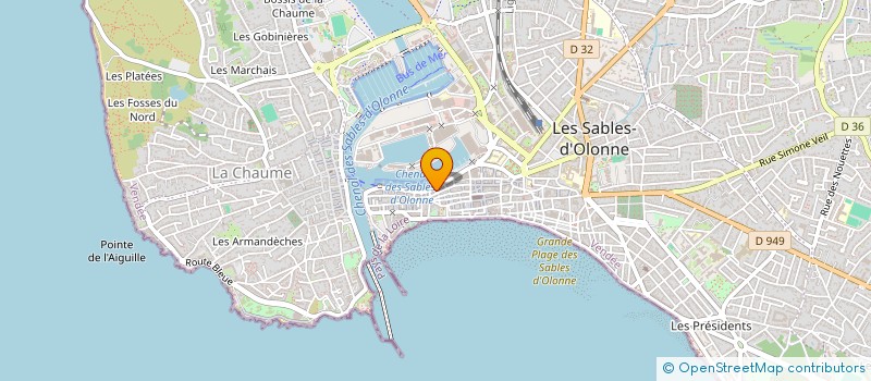 localisation de l'entreprise L'ESTRAN à LES SABLES D'OLONNE