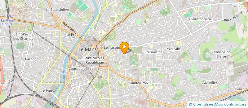localisation de l'entreprise L'ESTRAN  LE MANS