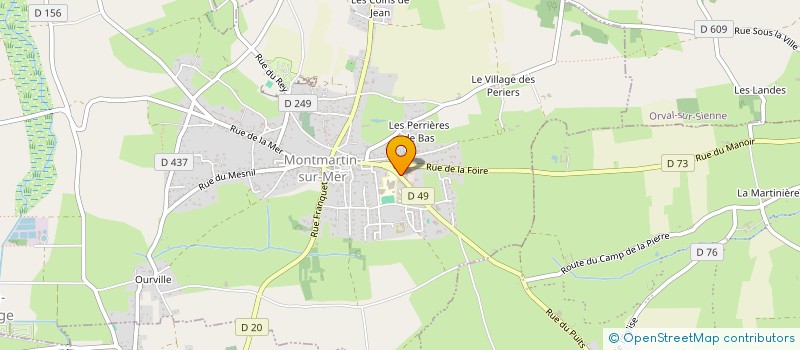 localisation de l'entreprise L'ESTRAN DES DECOUVERTES à MONTMARTIN-SUR-MER
