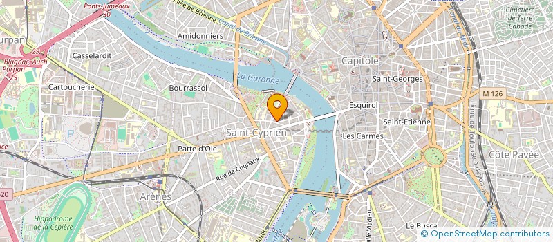 localisation de l'entreprise L'ESTRAPADE  TOULOUSE