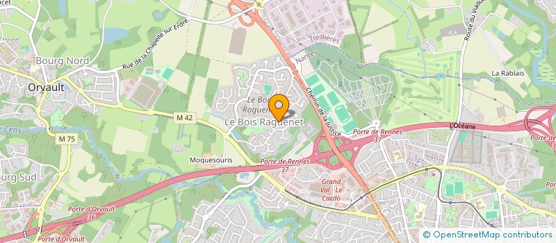 localisation de l'entreprise L'ESTUAIRE à ORVAULT
