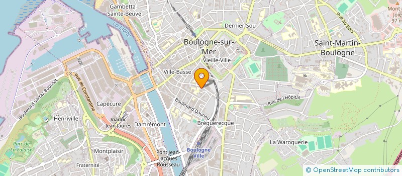 localisation de l'entreprise L ET B à BOULOGNE-SUR-MER