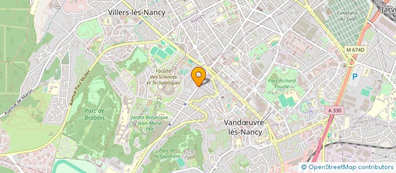 localisation de l'entreprise L ET F PRODUCTION  VANDUVRE-LES-NANCY