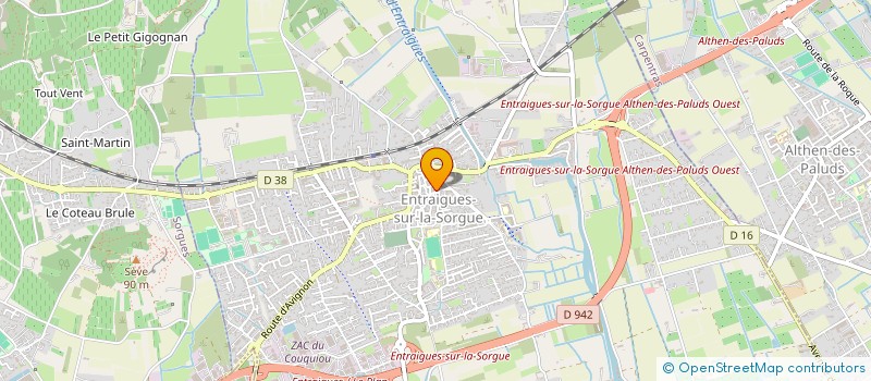 localisation de l'entreprise L ET F RESTAURANT ASSOCIE  ENTRAIGUES-SUR-LA-SORGUE