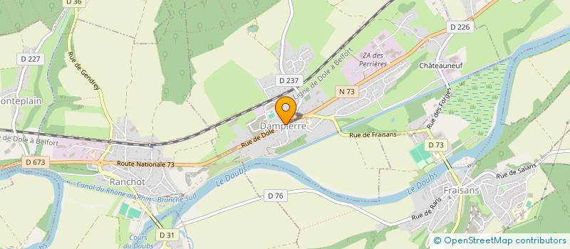 localisation de l'entreprise L ET J BAKERY  DAMPIERRE