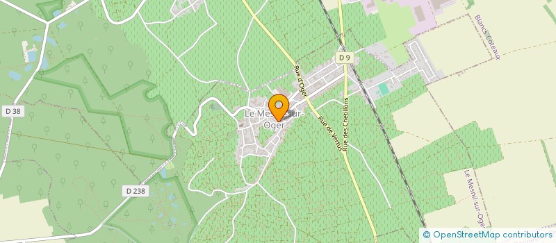 localisation de l'entreprise L ET J LAUNOIS ET CIE  LE MESNIL-SUR-OGER