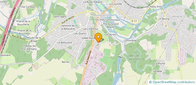 localisation de l'entreprise L ET J RENOVATION  MONTBAZON