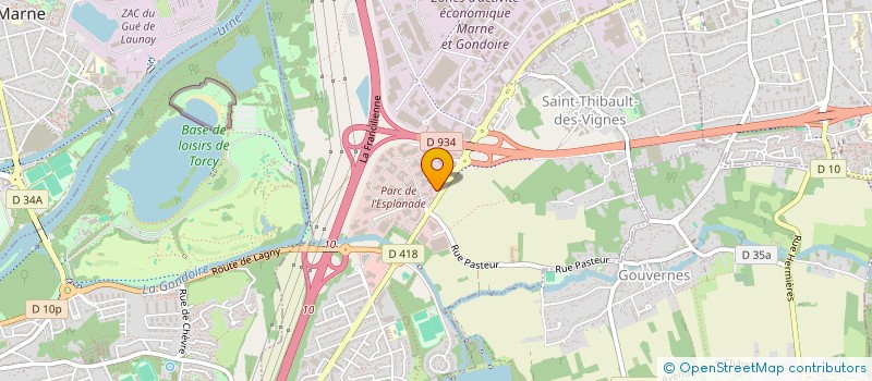 localisation de l'entreprise L ET L  ASSOCIES  SAINT-THIBAULT-DES-VIGNES