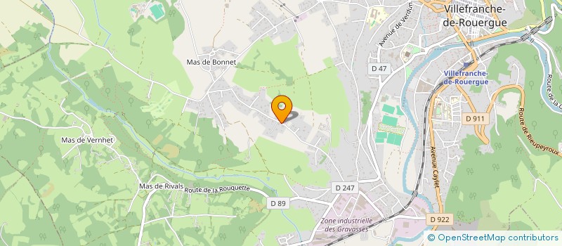 localisation de l'entreprise L ET L - ETOILE 31  VILLEFRANCHE-DE-ROUERGUE