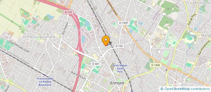 localisation de l'entreprise L ET M CONSTRUCTION  ERMONT