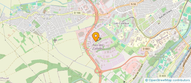 localisation de l'entreprise L ET N INGENIERIE à MULHOUSE