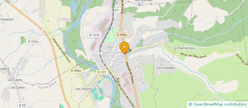 localisation de l'entreprise L ET N THEVENET à SAINT-YORRE