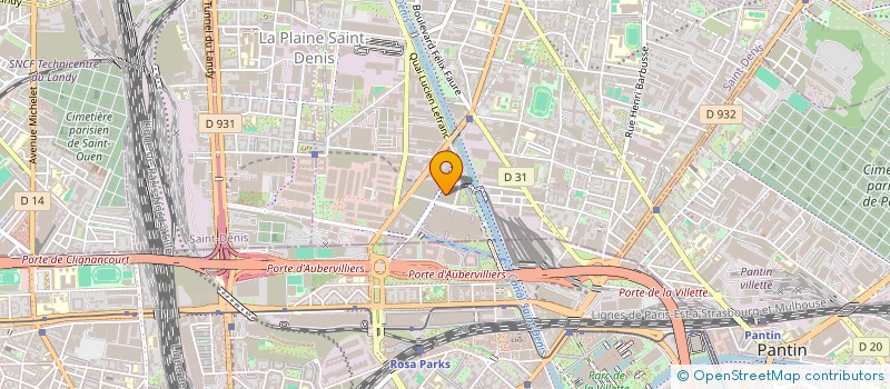 localisation de l'entreprise L ET NOUS  AUBERVILLIERS