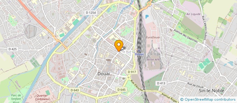 localisation de l'entreprise L ET P TOMASI à DOUAI