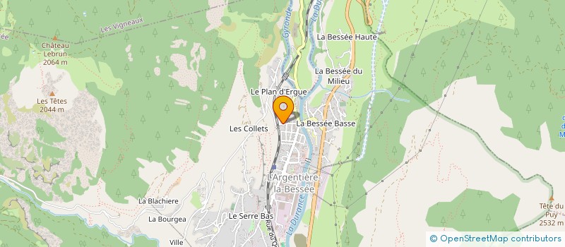 localisation de l'entreprise L ET R IMMOBILIER  L'ARGENTIERE-LA-BESSEE